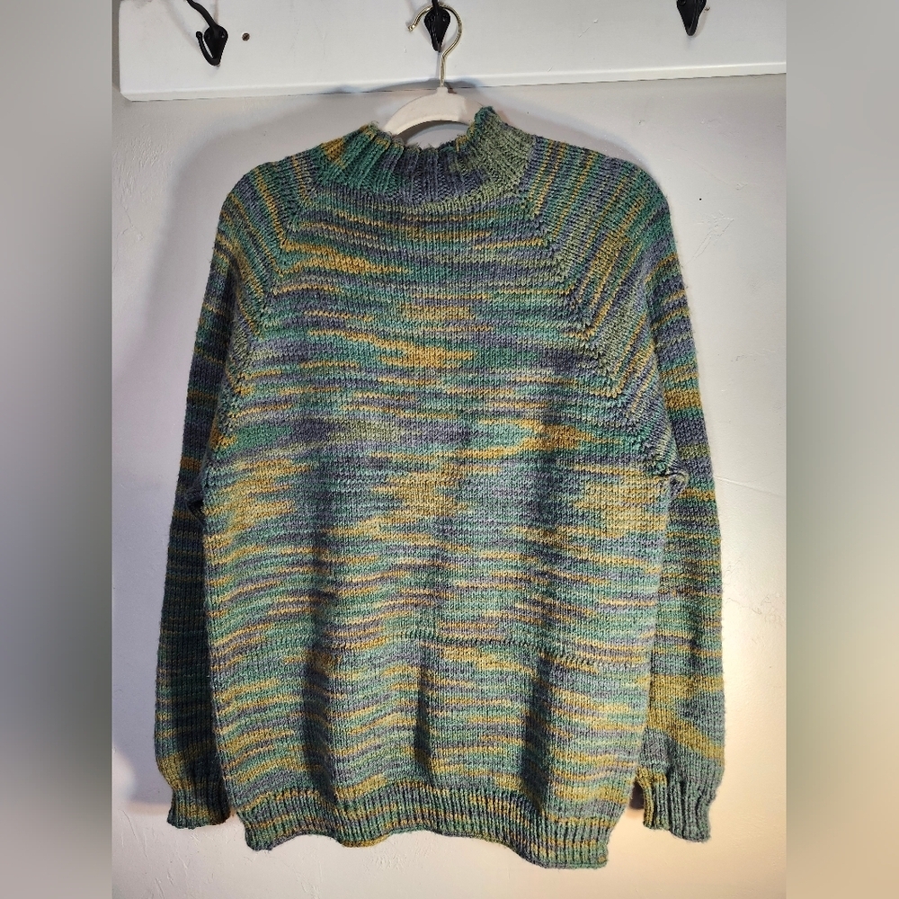 Noro Ito Handknit Multicolor Labrinth  Sweater Sz L